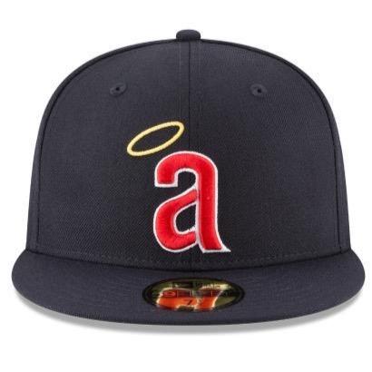 NEW ERA 59-FIFTY CALIFORNIA ANGELS 1971 COOPERSTOWN FITTED-6 1/2-NAVY-7728266-West NYC