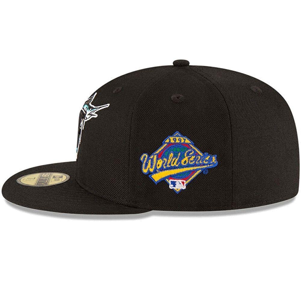 NEW ERA 59-FIFTY FLORIDA MARLINS 1997 WORLD SERIES FITTED-6 1/2-BLACK-7723740-West NYC