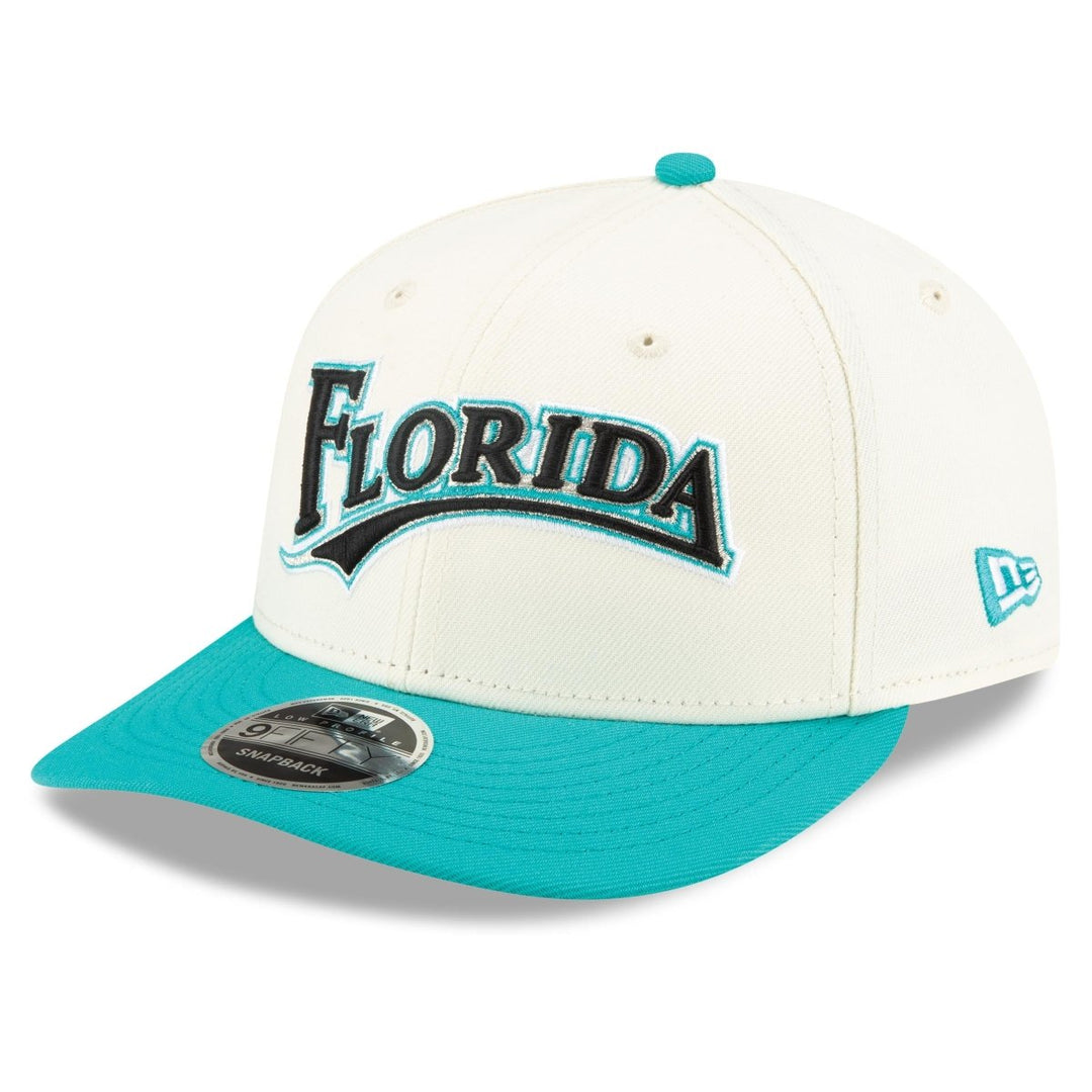 New Era X Felt Miami Marlins Low Profile 9FIFTY Snapback Cream - 10045550 - West NYC