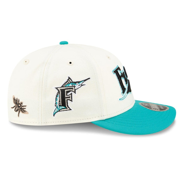 New Era X Felt Miami Marlins Low Profile 9FIFTY Snapback Cream - 10045550 - West NYC