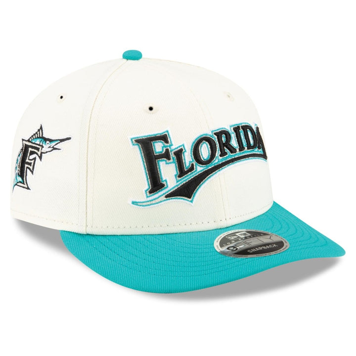 New Era X Felt Miami Marlins Low Profile 9FIFTY Snapback Cream - 10045550 - West NYC